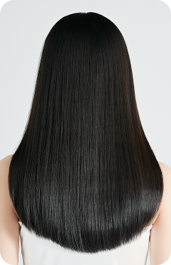 ヘアセラム後の髪の様子